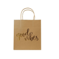 Luxury Paper Shopping Bag Kraft Paper Bags Gift Bags with Gold Customized Design